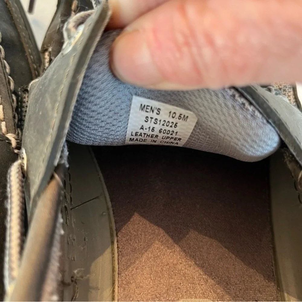 Sperry Top-Sider Mens Billfish 3-Eye Boat Shoes Brown Leather Mesh ‎ 10.5M